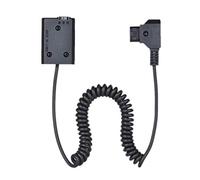 Ujjdwiurgh V-Mount/Anton D-Tap to NP-FW50 Coupleur CC Adaptateur de Batterie Factice Câble Enroulé pour A7 A7Si A7S A7R A7Sii A7Rii A6500 A6300 A6000 A5000 A5100 Nex-5 Nxx-7 CaméRa