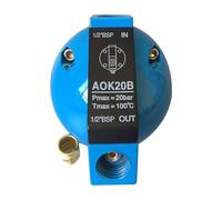Ujjdwiurgh Valve de Vidange AOK20B, Accessoires de Flotteur Automatique Dn15 20bar pour Compresseur D'Air