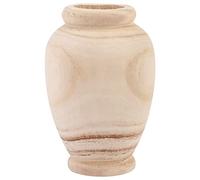 Ujjdwiurgh Vase en bois pour décoration de table de salon en bois massif