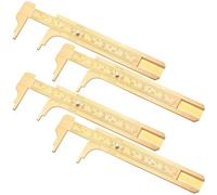 Ujjdwiurgh Vernier Portable Pocket Calipers Mesure Échelle Coulissante en Métal Règle de Poche 4PCS