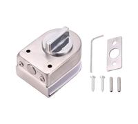 Ujjdwiurgh Verrou de porte coulissante en verre non ouvert en acier inoxydable pour salle de bain