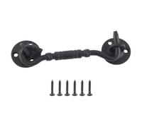 Ujjdwiurgh Verrou de porte de grange, crochet et œillet en acier inoxydable de 10,2 cm avec vis de montage, loquet de verrouillage de porte pour porte coulissante