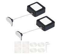 Ujjdwiurgh Verrouillage à Distance de Télécommande Rétractable 6,2 Pi avec Verrouillage de Lanière de Sécurité de Force de Traction Améliorée et Laisse de Câble Réglable