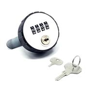 Ujjdwiurgh Verrouillage de Came à Armoire Combinée avec 4 Clés de Rondes Réinstrumables Numériques, Verrouillage de la Porte de la Porte Du Tiroir de Mot de Passe Antivol de 20 mm