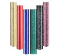 Ujjdwiurgh Vinyle Pailleté Transfert Thermique 3D, Feuilles de Vinyle Métallisé à Transfert Thermique à Repasser, Vinyle HTV à Transfert Thermique Pailleté