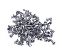 Ujjdwiurgh Vis Autotaraudeuse à TêTe Plate 100X en Acier Inoxydable 12X3 Mm Argent