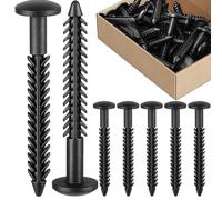 Ujjdwiurgh Vis D'Obturation en Plastique Fixer D'Obturation en Vinyle pour la Fenêtre Extérieure Extérieure pour la Fenêtre D'Obturation Épingle à Piqûres 26pcs