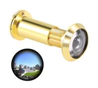 Ujjdwiurgh Visionneuse de Porte de SéCurité Escamotable à 200 DegréS 36-58 Mm Judas Judas Spyhole + Couvercle, Or