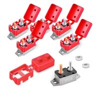Ujjdwiurgh Voiture pour L'Automobile Brexer de Circuit de R¨¦initialisation Automatique 30Amp 12V-24V DC pour Remorque RV ¨¤ Bateau avec Boulon de de Couverture 6pcs