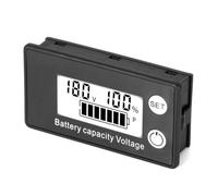 Ujjdwiurgh Voltmètre LCD à Cristaux Liquides 8-100 V, Détection de Puissance de Voiture, Module D'Affichage Numérique de la Capacité de la Batterie au Lithium, Facile à Utiliser