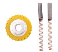 Ujjdwiurgh W10112253 9706416 Brosse de Moteur W10380496 4162897 Engrenage D'EntraîNement à Vis sans Fin de MéLangeur pour Support Aide Culinaire et Une Paire de Brosses de Moteur