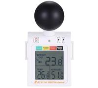 Ujjdwiurgh WBGT + HI 2-En-1 Index de Chaleur Vérificateur Bulbe Humide Du Globe Température de Température Contacteur de Contrainte Thermique avec Alarme Indicateur de Niveau