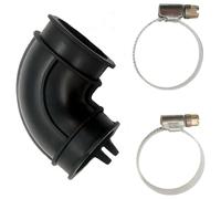 Ujjdwiurgh WD24X33918 Tuyau coudé et colliers de serrage pour lave-vaisselle Pompe de circulation pour vider tuyau coudé et colliers de serrage pour lave-vaisselle