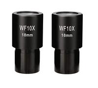 Ujjdwiurgh WF10X Lot de 2 oculaires grand angle pour microscope biologique 23,2 mm
