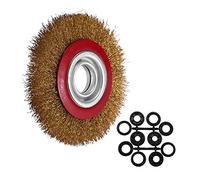 Ujjdwiurgh Wire Roue De Brosse Pour Bagues D'adaptation Pour RÉDucteurs De Polonais Pour Broyeur D'ÉTabli, 6 Pouces 150 Mm