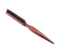 Ujjdwiurgh Wood PoignÉE Brosse À Cheveux En Poils De Sanglier Naturel Peigne Duveteux Coiffure Coiffeur Bois-Couleur