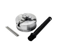 Ujjdwiurgh Z011 Mini mandrin de perceuse auto-centrant en métal à 3 mâchoires pour tour CNC Argenté