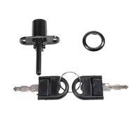 Ujjdwiurgh Zinc Serrure de Came de Casier de Tiroir de Cabinet de Boîte Aux Lettres de Tiroir de Bureau D'Ordinateur Allié avec des Clés, Noir