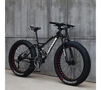 UJKDDDCC Vélos de Montagne 26", vélo de Montagne à Gros pneus pour Adultes, vélo à 7/21/24/27/30 Vitesses, vélo de Montagne Rigide en Acier à Haute teneur en Carbone, vélo de Montagne