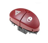 UJMOK Interrupteur clignotant d'avertissement de danger, bouton de commutation de lumière dangereuse, for Peugeot, 206 207, for citroën, C2 96403778JK 6554.L0 6554L0 Ensemble de commutateurs de feux d