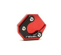 UJNHEQ Accessoires Modifiés pour Moto Agrandisseur De Support Latéral pour Rebelle pour CMX 300 500 2017 2018 2019 2020 2021(Rosso)