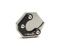 UJNHEQ Accessoires Modifiés pour Moto Agrandisseur De Support Latéral pour Rebelle pour CMX 300 500 2017 2018 2019 2020 2021(Titanium)