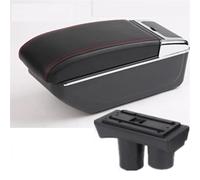 UJNHEQ Accoudoir de Voiture Boîte De Rangement D'accoudoir De Voiture, Boîte De Rangement Intérieure Dédiée Aux Pièces De Rénovation, Accessoires De Voiture pour Citroën C2 C3(B1 Red Line NO USB)