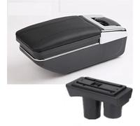 UJNHEQ Accoudoir de Voiture Boîte De Rangement D'accoudoir De Voiture, Boîte De Rangement Intérieure Dédiée Aux Pièces De Rénovation, Accessoires De Voiture pour Citroën C2 C3(A2 Black Line NO USB)