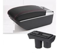 UJNHEQ Accoudoir de Voiture Boîte De Rangement D'accoudoir De Voiture, Boîte De Rangement Intérieure Dédiée Aux Pièces De Rénovation, Accessoires De Voiture pour Citroën C2 C3(D1 Red Line 7USB)