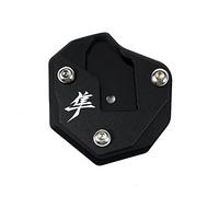 UJNHEQ Extension De Support De Plaque D'agrandisseur De Béquille Latérale De Pied De Moto pour Suzuki Hayabusa GSX1300R Gen 3 2021 2020(Noir,2)