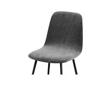 UJNHGQ Housse de Chaise en Tissu Velours Doux Automne Hiver Housse de Chaise de Bar Housse de Banc Housse de siège de Taille Courte pour Le Salon de la Maison (Velours-Gris foncé)