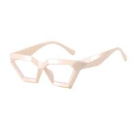 UJNHGQ Lunettes à monture épaisse et petite monture, verres irréguliers tendance, C4,1