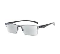 UJNHGQ Lunettes de lecture intelligentes à zoom automatique, autofocus, demi-cerclées, pour ordinateur, de près ou de loin, grises