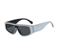 UJNHGQ Lunettes de soleil œil de chat tendance, style rétro, pour femme, idéales pour les loisirs en plein air ou les voyages, blanches et noires, 1