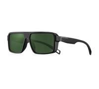 UJNHGQ Lunettes de soleil polarisées carrées classiques pour hommes et femmes, lunettes de soleil de sport tendance, vintage, pour la conduite, la pêche, C4 Black G15, Z1