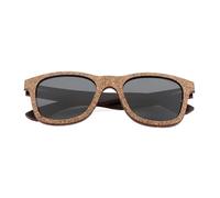 UJNHGQ Lunettes de soleil polarisées rétro pour hommes, style carré, pour la conduite, design masculin, noires, WoodCaseA