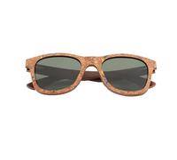 UJNHGQ Lunettes de soleil polarisées rétro pour hommes, style carré, pour la conduite, design masculin, G15, étui rond en bambou