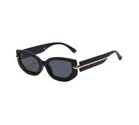 UJNHGQ Lunettes de soleil rétro œil de chat à petite monture, tendance, même style, noir, noir, 1