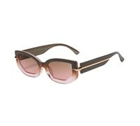 UJNHGQ Lunettes de soleil rétro œil de chat à petite monture, tendance, même style, rose thé, 1