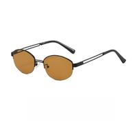 UJNHGQ Lunettes de soleil rétro style Old Money, visage ovale, petites lunettes polarisées haut de gamme, forme concave, c2,1