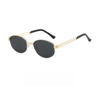 UJNHGQ Lunettes de soleil rétro style Old Money, visage ovale, petites lunettes polarisées haut de gamme, forme concave, c5,1