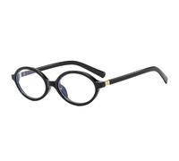 UJNHGQ Lunettes ovales plates à la mode, petite monture, style rétro, pour femmes, C1