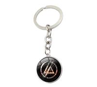 UJNVDXZE Auto Logo Porte-clés pour Linkins Parks,Porte Clef Voiture Antirouille Voiture Porte-Badge Mousqueton Porte Clé Accessoires décoration Style,G
