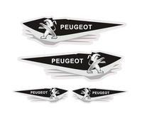 UJNVDXZE Autocollants Emblèmes Voiture pour Peugeot e2008 4007 4008 5008 9X8,Logo Badge Sticker Autocollants en métal Autocollant étanche emblème Badge