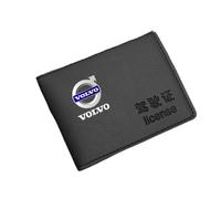 UJNVDXZE Étui en Cuir Permis Conduire pour Volvo S40 S60 S80 S90 C30 C40 C70,Pochette Multi-Usage Permis Conduire Support Carte Portable Permis Conduire Charmant