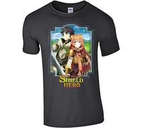 Ujoya Men's The Rising of The Shield Hero Anime Unisex T-Shirt Black S
