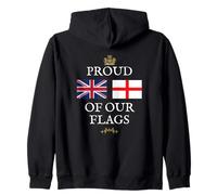 UK Britain Patriots GB United ROYDOM Fier DE NOS Drapeaux Sweat à Capuche