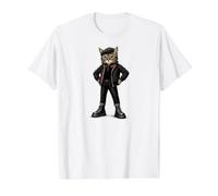 UK Chat Ska-Reggae Rock-Musique Ska-Punk Ska-Rockabilly Chat T-Shirt Graphique avec Valeur