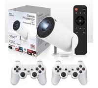 (UK) Cinemaster Pro-4k Smart Movie Projector Games Combo Video Games with 2Controller