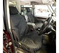 UK Custom Covers Housses de siège pour Land Rover Discovery 2 TD5 (1999-2004) avec broderie avant et arrière, imperméable, facile à installer